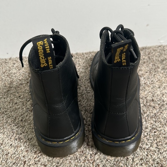 Dr. Marten's black lace up moto boots size 8  punk grange - Picture 4 of 11